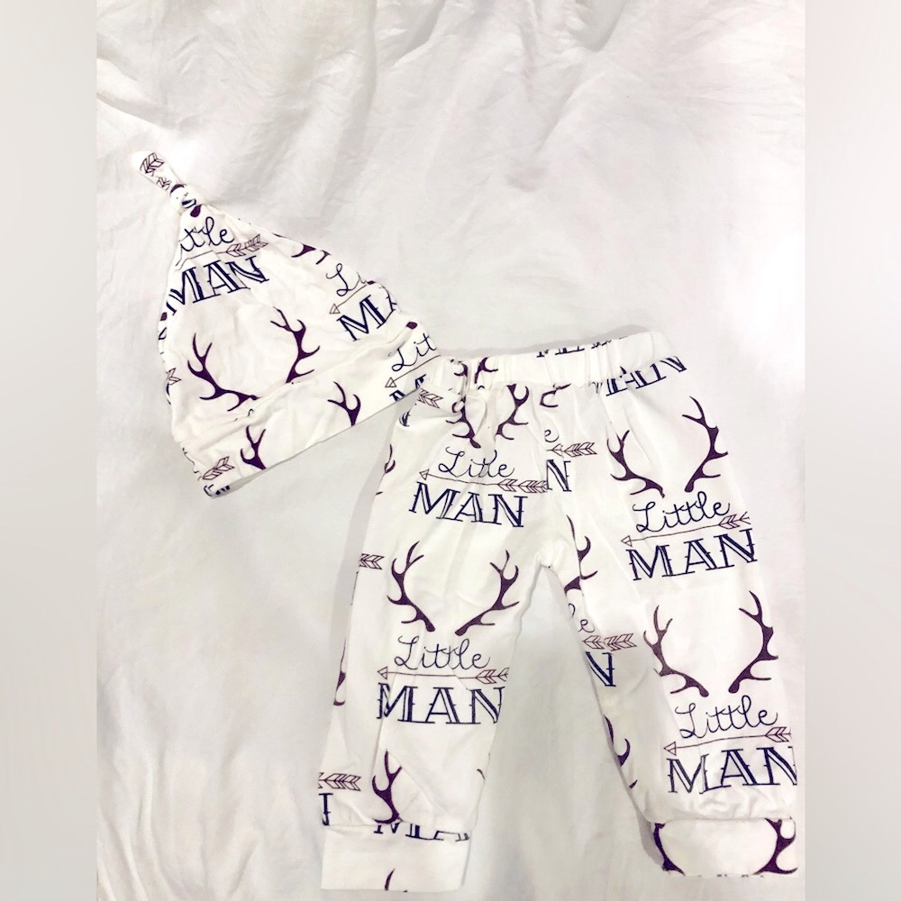 Deer antler pants and hat